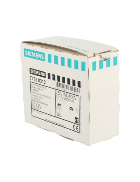 Contactor Siemens 5tt58312 25a 24vac 3na 1nc 2um acc